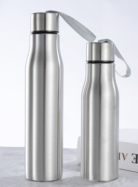 500ml/1000ml Stainless Steel Water Bottle with Handle Portab