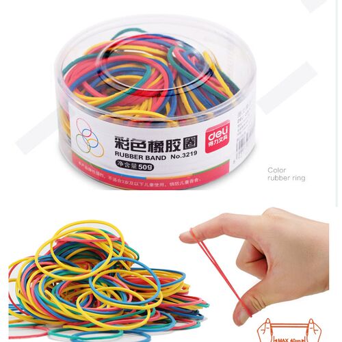 Colorful Strong Elastic Rubber Band Loop 50g School Statione