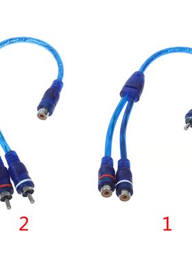 Car MP3 Audio RCA Y Splitter Cable Adapter Cord Converter f
