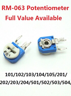 20pc RM063 Potentiometer Variable Resistor RM-063-101/102/10