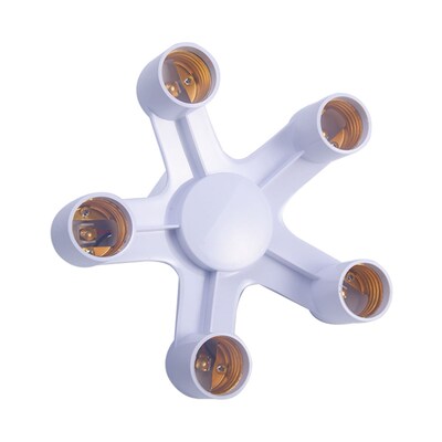 New 5 in 1 Lamp Holder Converters E27 to E27 Base Socket Spl