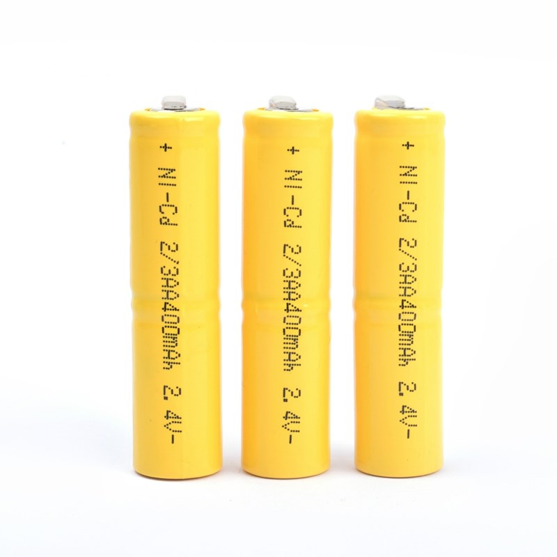 2.4V 400mAh 2*2/3AA Nickel-cadmium rechargeable battery 1/2/