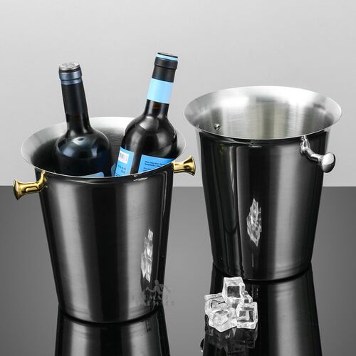 1L-7L Stainless Steel Ice Bucket Wine Champagne with Straine