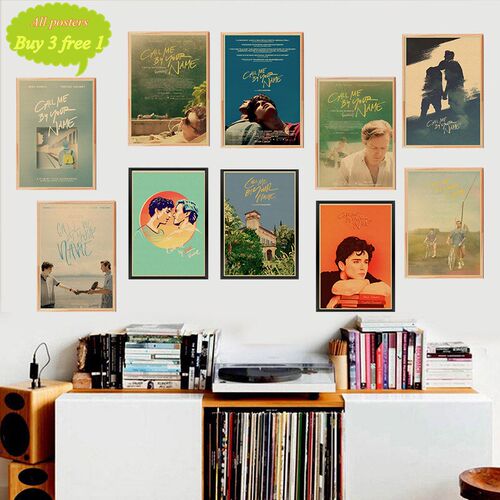 Call me by your name  Retro Kraft Paper Poster Bar Cafe Hig