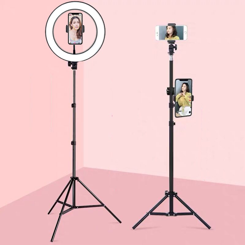 26cm/10inch Dimmable LED Selfie Ring Light with Tripod USB S