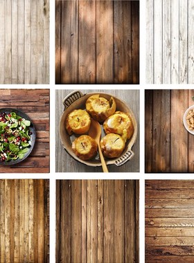 Retro Wood Board Backdrop Food Photography Background Textur