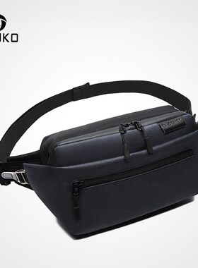 OZUKO Men Waist Bag Waterproof Fanny Pack Shoulder Belt Bag