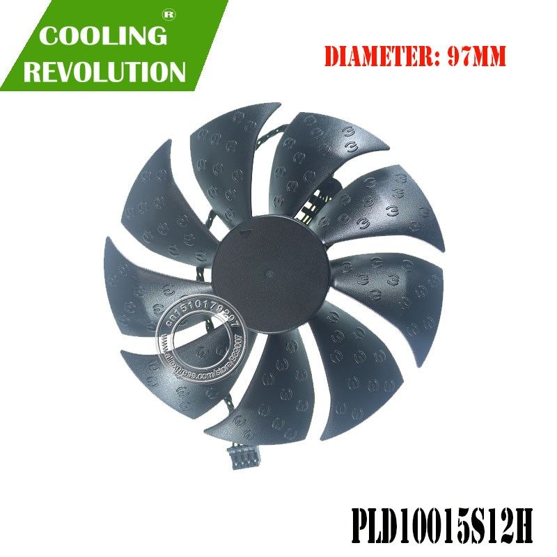 97MM PLD10015S12H DC12V 0.55A 4Pin graphics fan for EVGA RTX