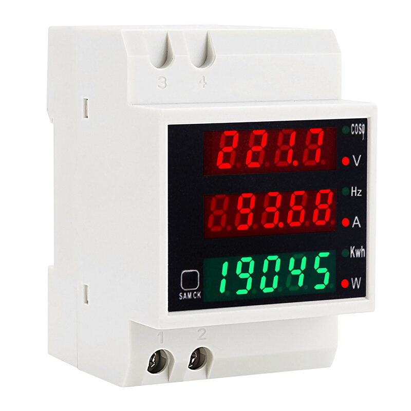 新品。智能电表电度表功率计电力监测仪22F0V数显D52-2058导轨式