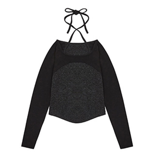 LARTIGENT 叶舒华张元英金玟庭同款复古镂空假两件长袖打底衫