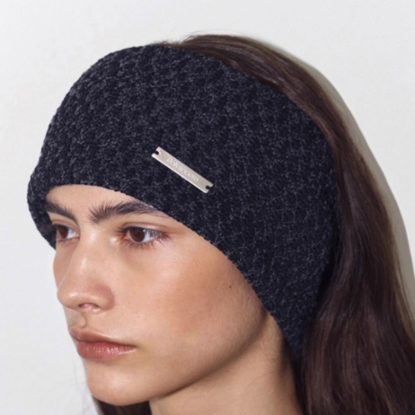 Polysooem简约纯色针织发带百搭时尚发饰韩国代购