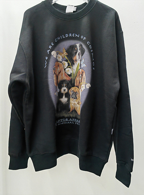 SCULPTOR徐梦洁同款狗狗印花宽松休闲加厚卫衣女甜美百搭官方正品