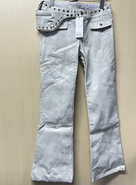 SCULPTOR西部牛仔风休闲长裤可拆卸口袋女士修身直筒裤