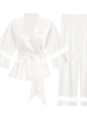 CARMAYRO女真丝家居服蕾丝