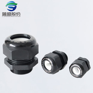 蓝盛 Ex尼龙扁孔防爆格兰头IP68防水接头Ex伴热带扁平密封接头CE