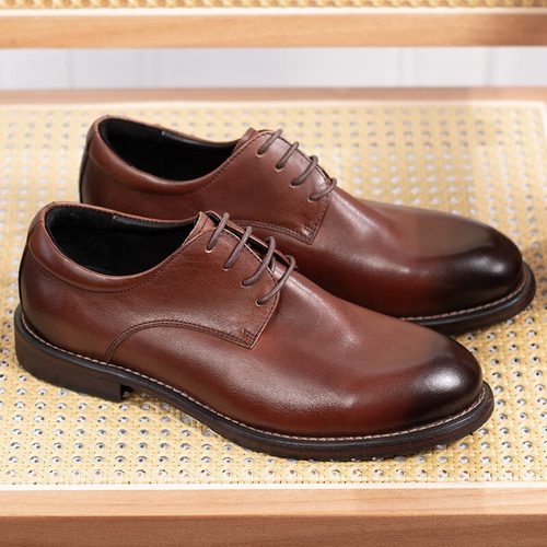 马皮男士休闲固特异皮鞋