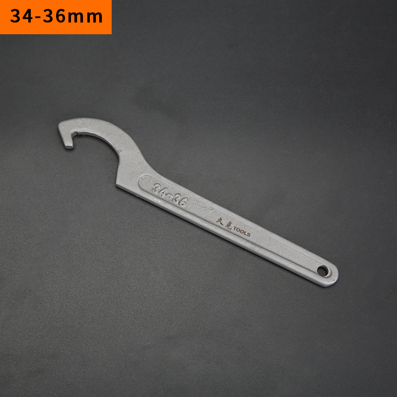 月牙板手圆螺母扳手月牙板手水表z盖专用扳手勾头扳手勾型扳手