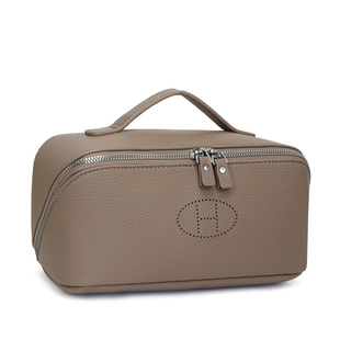 新款刺绣H化妆包大容量便携高级感旅行洗漱化妆品收纳包定制礼物