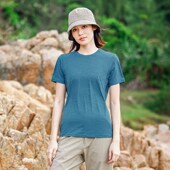拓路者户外速干t恤女2024夏季 百搭体恤上衣 轻薄弹力透气圆领短袖