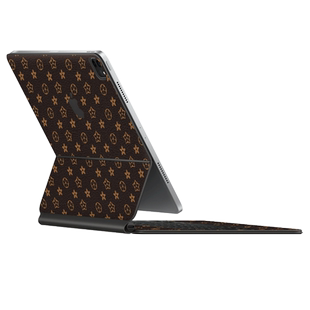 适用于苹果iPadPro妙控键盘皮革保护膜iPad2024秒控键盘双面夹贴纸air5皮革智能双面夹痛贴Magickeyboard贴膜