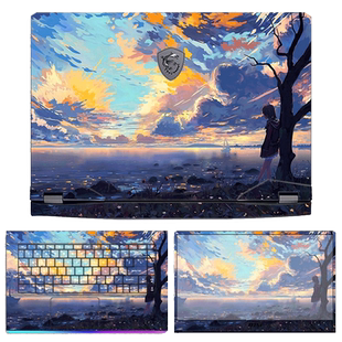 msi微星笔记本绝影GS77电脑GP76外壳GE76贴纸冲锋坦克Pro66保护膜武士GF76外壳GS66全套侠客GF65贴膜f63键盘L