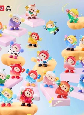 正版右右酱盲盒萌粒萌趣歪头系列手办潮玩摆件小礼物女yoyo潮玩