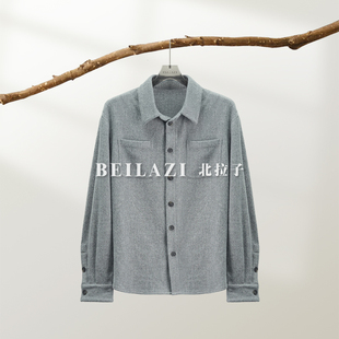 衬衫 软黄金梭织山羊绒长袖 BDB3IC945 醉陶源 北拉子