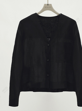 北拉子北拉子丨燕尾泡影丨丝麻长袖衬衫BDB3IC717