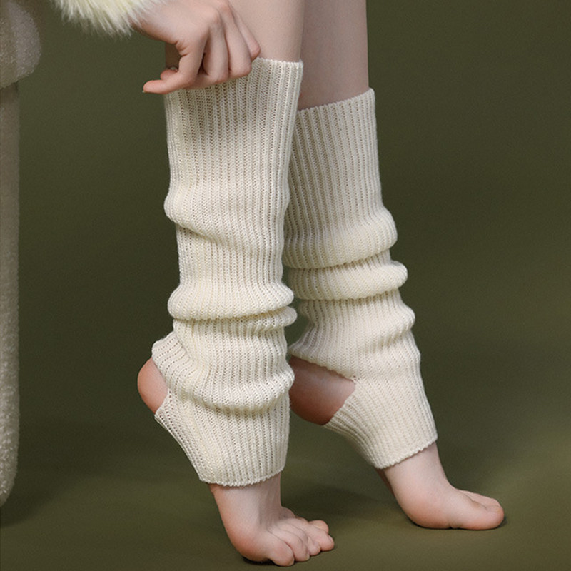 白色针织袜套女款秋冬季堆堆袜护脚踝套保暖袜筒毛绒小腿套女款,女士内衣/男士内衣/家居服,长筒袜,淘宝优惠券,粉丝福利购,淘宝优惠卷