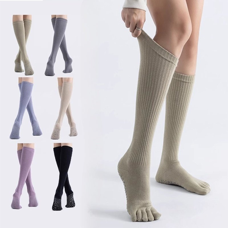 瑜伽袜子防滑专业女五指袜长筒地板袜成人瑜伽防滑袜普拉提袜子,女士内衣/男士内衣/家居服,长筒袜,淘宝优惠券,粉丝福利购,淘宝优惠卷