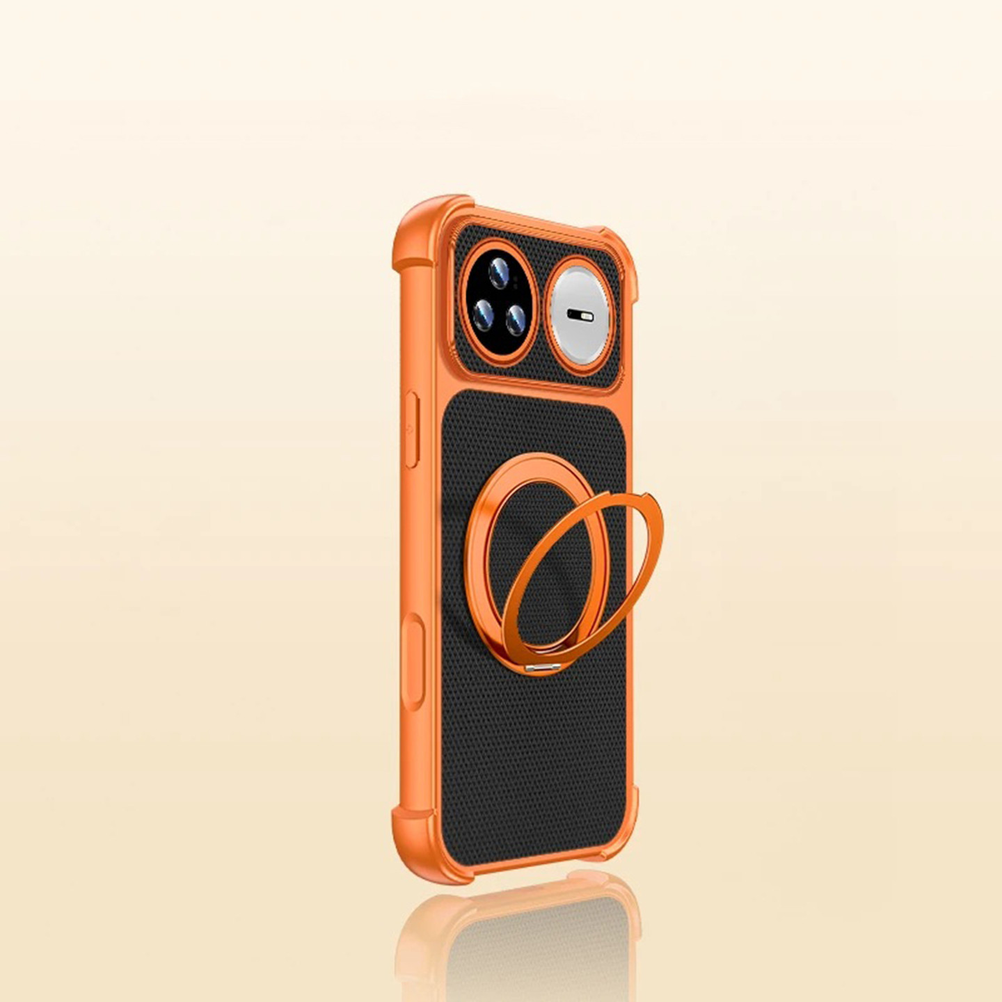 三角纹防摔壳适用华为nova15Pro手机壳新款简约nova15外壳旋转磁吸支架防摔网红爆款nova14Pro保护壳女款