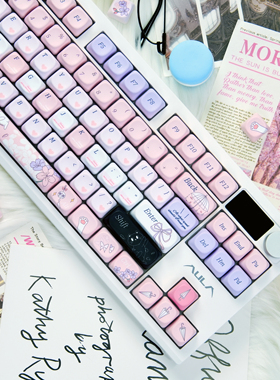 狼蛛s87pro机械键盘女生办公静音高颜值可爱小便携87键蓝牙无线