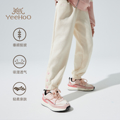 子2026春季 新款 儿童运动裤 卫裤 英氏女童裤 中大童长裤 潮 华夫格