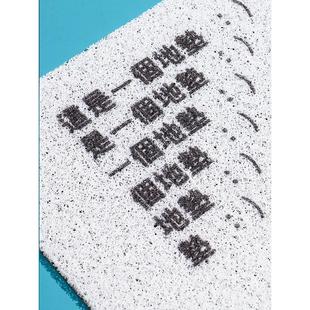 创意文字简约黑白入门地垫进门门口门垫家用刮泥吸尘丝圈地毯脚垫