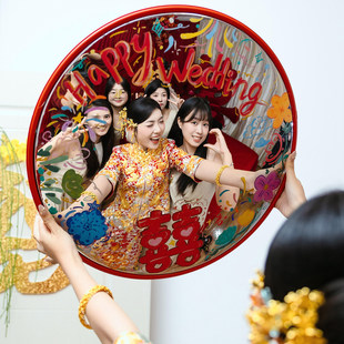 【备婚好物】拍照凹凸镜室内婚礼自拍道具结婚订婚布置装饰摆件