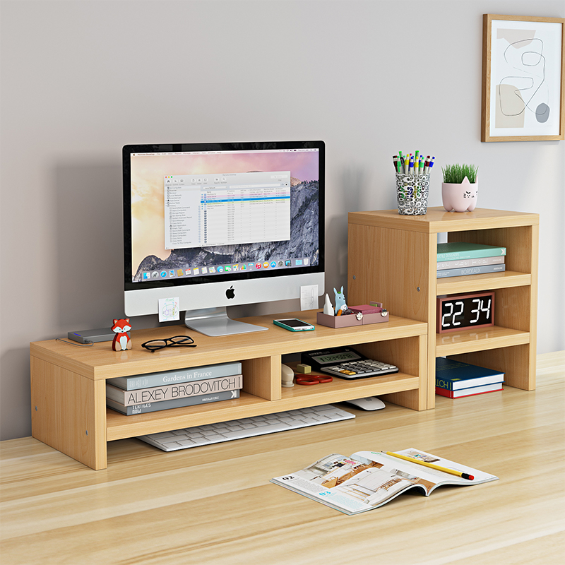 台式电脑增高架笔记本收纳置物架