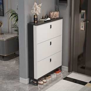 鞋柜家用新款2025爆款玄关柜超薄翻斗窄电梯入户门口门外楼道靠墙