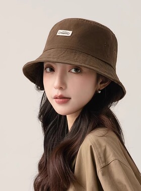 渔夫帽子女夏天2025新款大头围显脸小春秋夏季百搭防晒水桶盆帽男