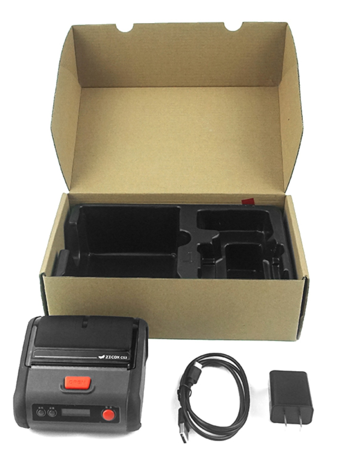 芝柯便携打印机快递单打印机CC2/CC3/CC4蓝牙便携打印机选配WIFI