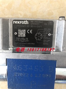 力士乐比例阀R901496441 4WREE6W1-32-30/V/24F1原装德国品牌