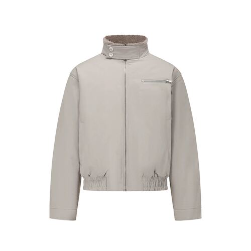 MANUSCRIPT毛领哈灵顿cleanfit棉服冬保暖上衣bomber短款g9夹克男