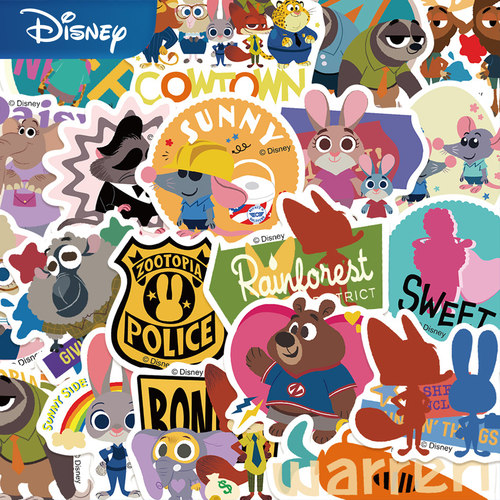 50张迪士尼疯狂动物城联名款贴纸