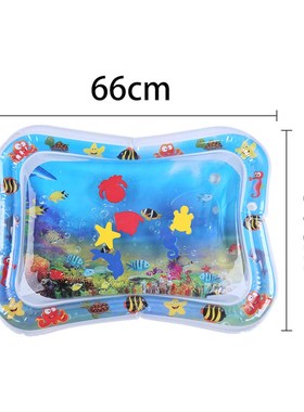 Baby Play Water Mat Inflatable Infants Tummy Time Playmat  T