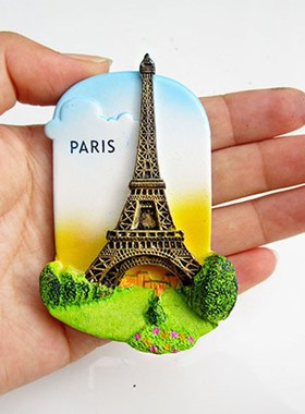 Resin 3D Fridge Magnet San Francisco London Paris Japan Gree