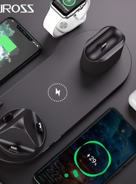 6 in1 Qi Wireless Charger Fast Charging Station For For Sam
