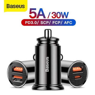 Baseus 30W Car Charger with  C PD Fast Charger  iPhone 11 Pr