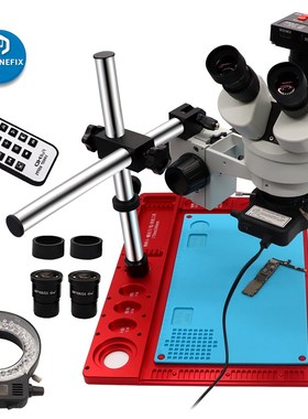 PHONEFIX 3.5X-90X Trinocular Stereo Microscope 21MP HDMI Vid