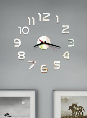 House Wall Wall Clock Decoration Sticker Diy Wall Clock 3d