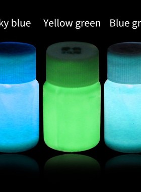 3 colors Acrylic Paint Glow in the Dark gold Glowing paint L