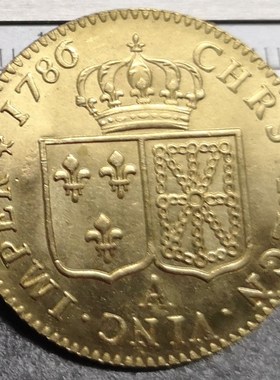 1786 France   Kingdom  1 Louis d'Or   Louis XVI Gold Copy C